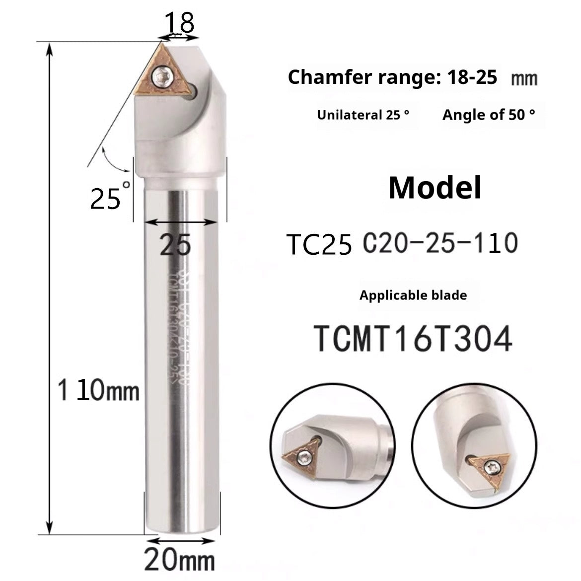 6039 Machining center 15 20 25 30 35 40 45 50 55 60 65 70 75 degree chamfering toolholder TCMT Shandong Denso Pricision Tools Co.,Ltd.